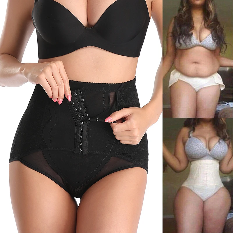 High Waist Trainer Slimming Underwear for Women Modeling Panties Flat Stomach Pants Compression Girdle Cotton Crotch Shapewear