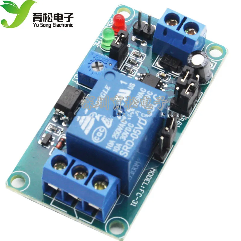 Новый нормально замкнутый триггерный модуль задержки реле 5 в