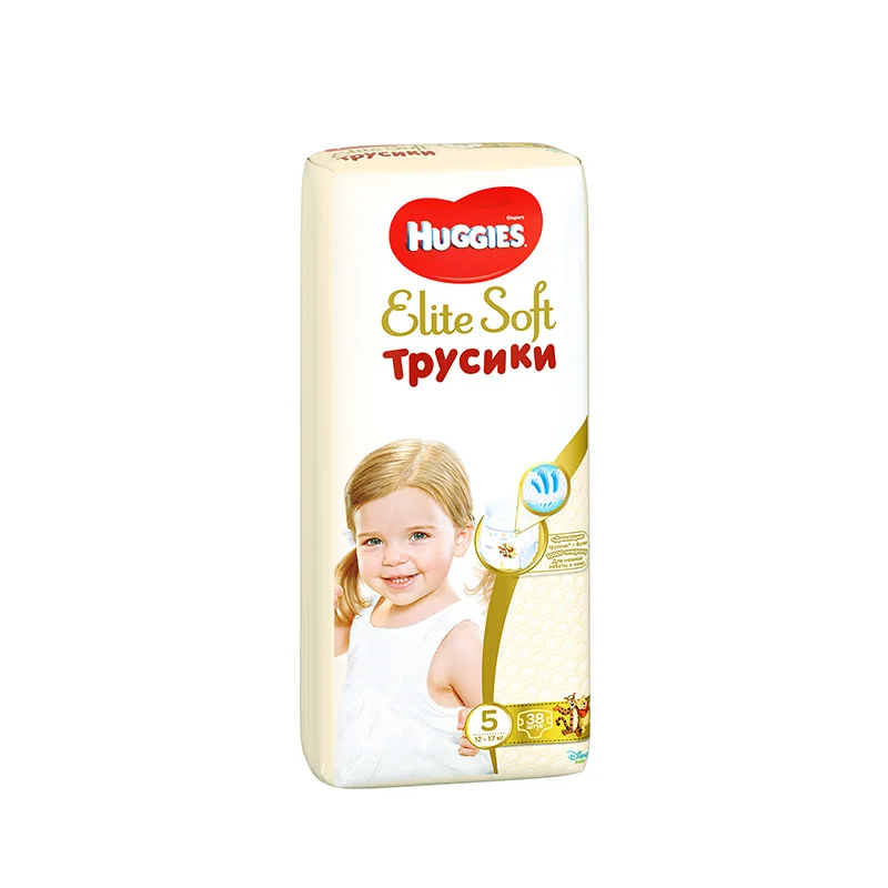 Трусики Huggies Elite Soft 12-17 кг(размер 5) 38 шт