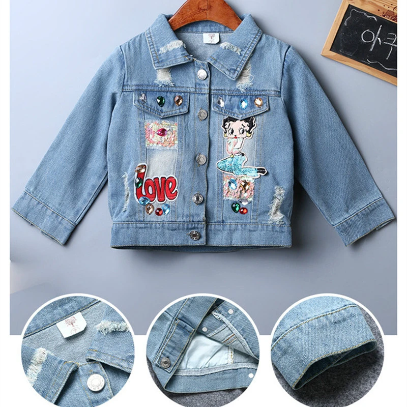 baby girl white denim jacket