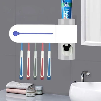 

Multifunctional Ultraviolet Antibacteria Toothbrush Holder Sterilizer Automatic Toothpaste Squeezer Bathroom Accessories Set