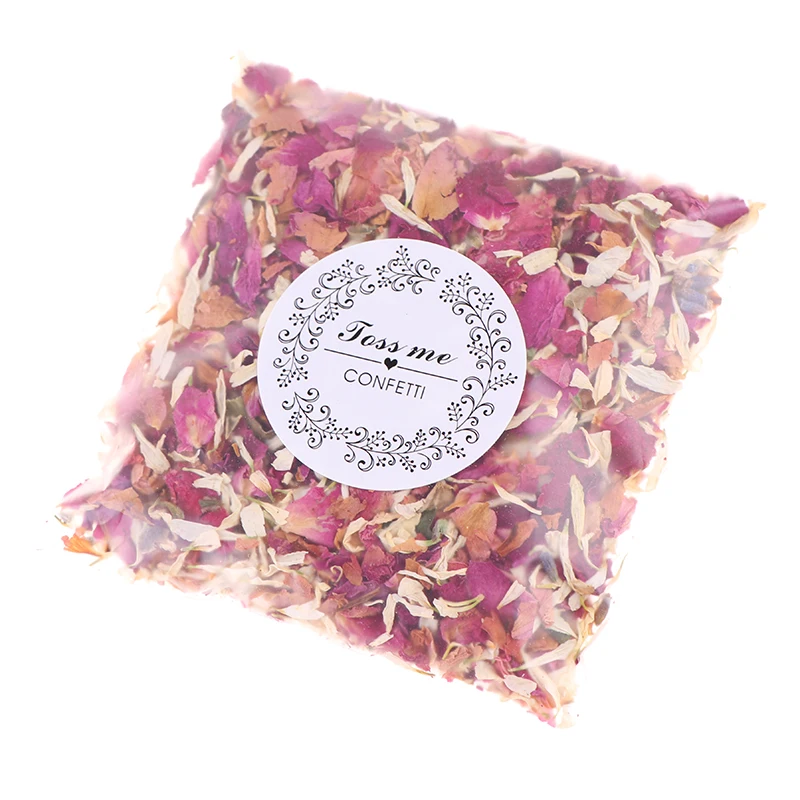 Natural Rose Confetti Wedding Dried Flower Petals Pop Biodegradable For  Wedding