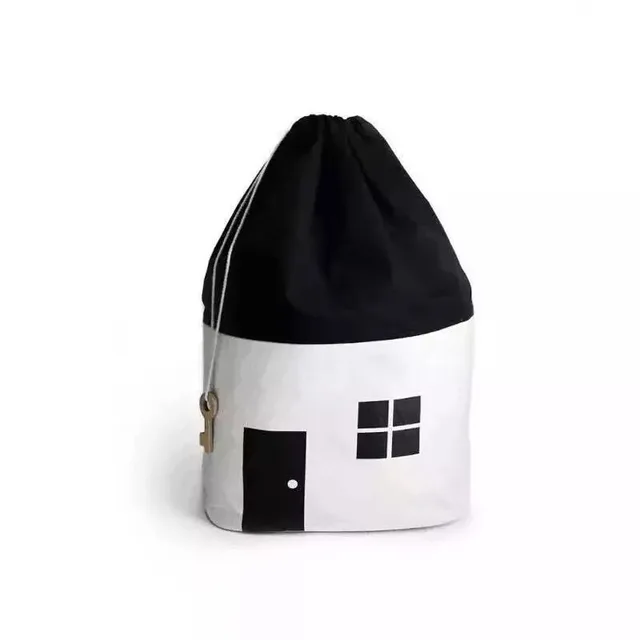 New Home Decoration Nordic Children Cotton Stair House Storage pocket Kids Room clear up Decoration Smiles Photography Props 5