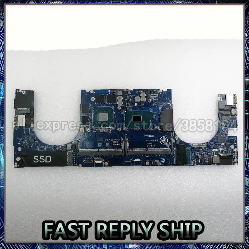 Материнская плата SHELI для ноутбука Dell Precision 5510 WVDX2 0WVDX2 CN-0WVDX2 LA-C361P i7-6820HQ процессор