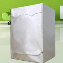 Серебряный пылезащитный чехол из полиэфирного материала для бытовой стиральной машины, Открытый Кондиционер, чистый солнцезащитный водонепроницаемый чехол