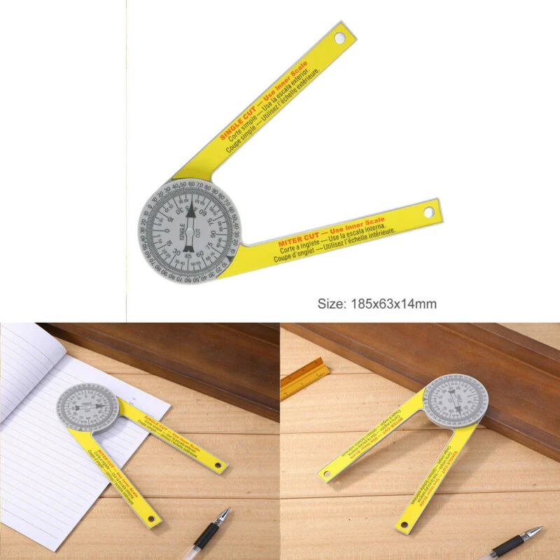 Metalworking Inspection & Measurement Plastic Miter Saw Protractor Laser Engraved Dial Accurate Angle Finder sdinterfaithdisastercouncil