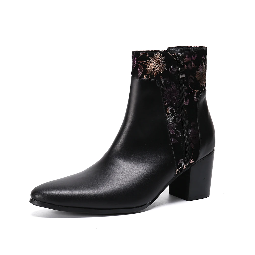 botas de vestir negras