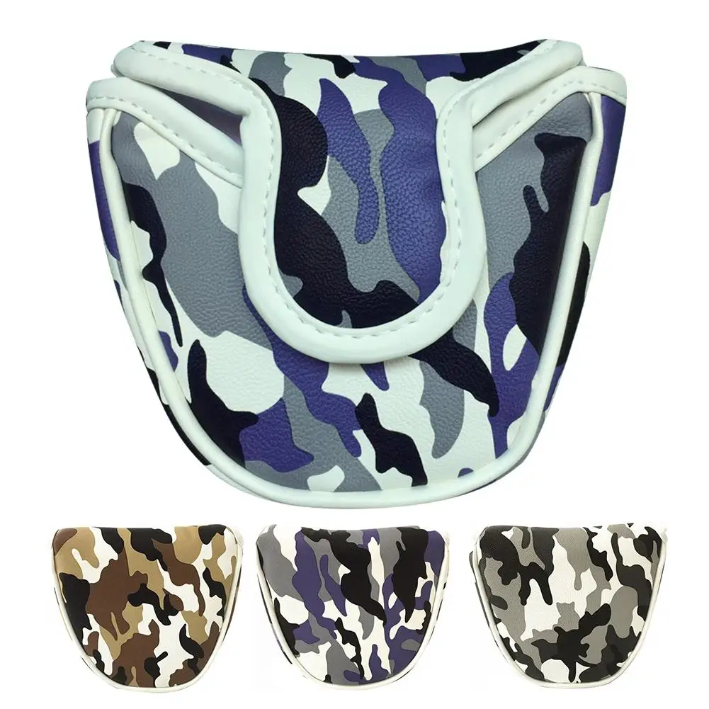

Camouflage Golf Putter Cover Headcover Club Protector Magnetic Closure Golf Protection Head Covers Case Bag Accessories