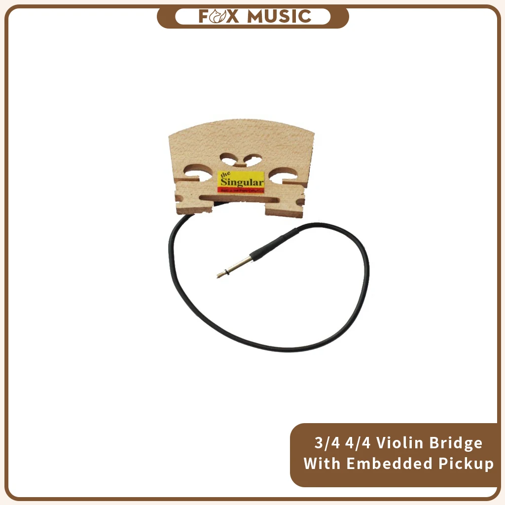 ElectricViolinPickupBridgePiezoCeramicsSingularFor44Violin