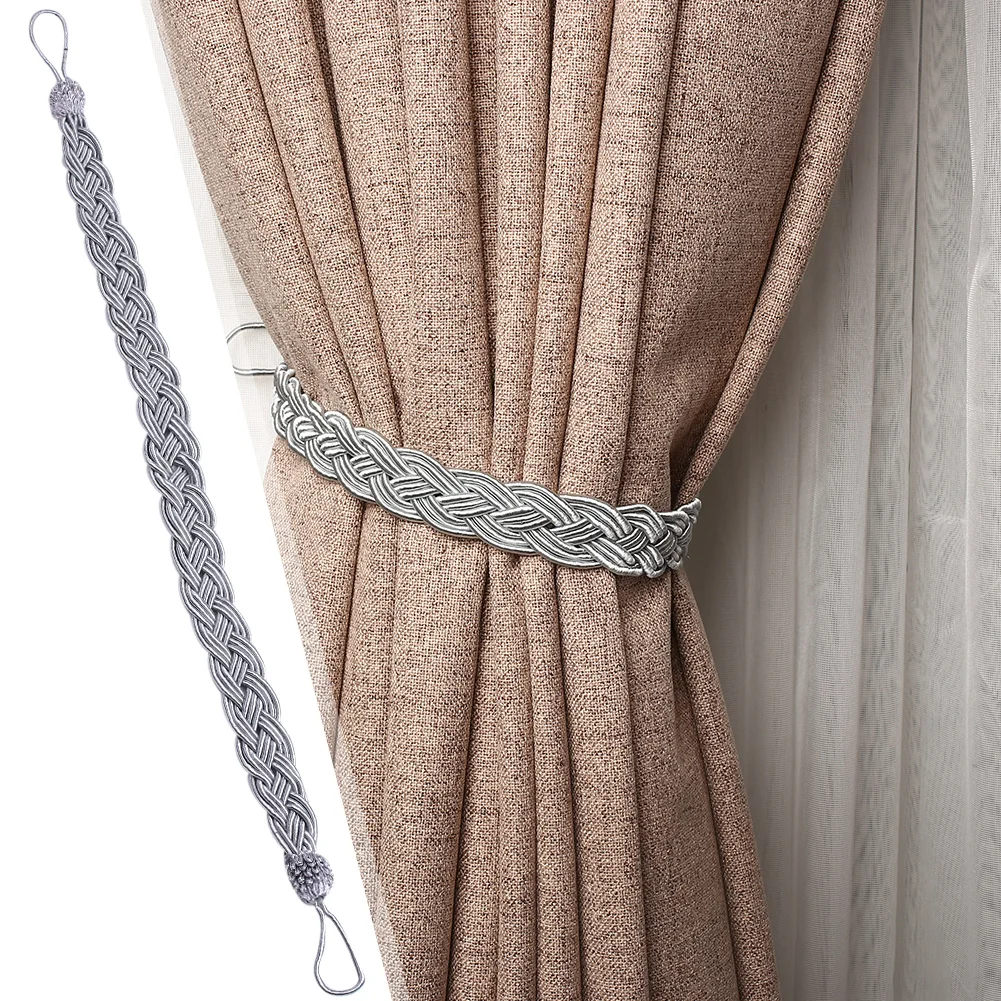 Braided Satin Rope Curtain Tie Back Tiebacks Holdbacks Hold Back Decor Window Treatment Hardware Window Treatments Hardware