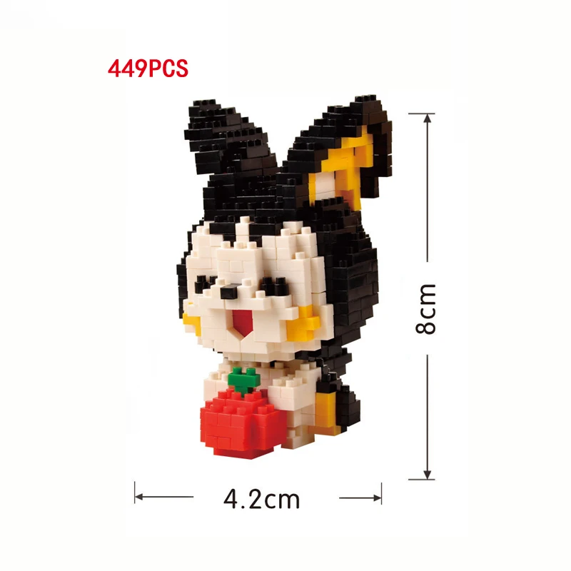 Горячая игра изображение тыкать микро алмазный блок Kong idiot Emolga Marowak Weezing sudowooodo nanoBRICKS игрушки для детей Подарки - Цвет: Emolga