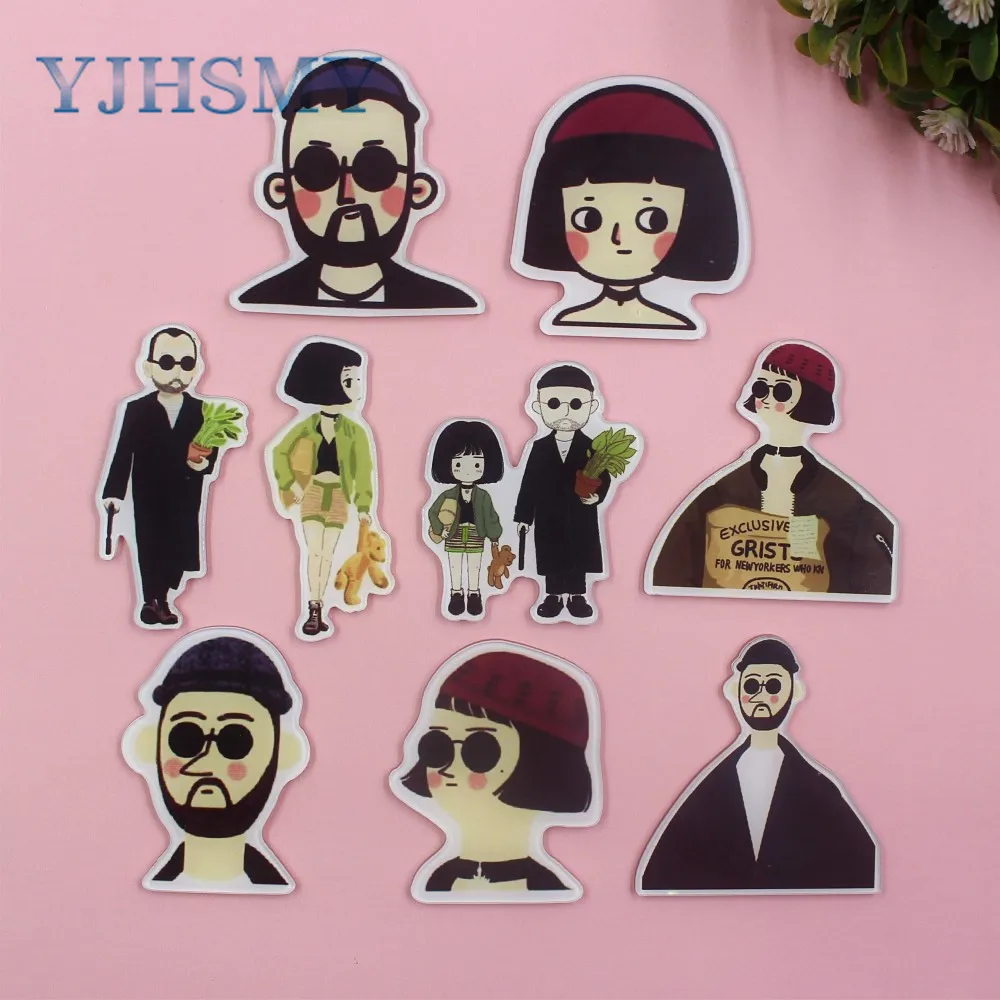 

YJHSMY BR0900,1pcs Flat back and brooch Acrylic cartoon badge cute decorative badge animal pin accessories