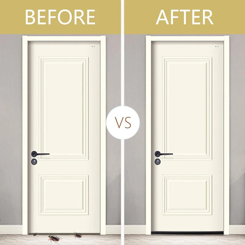Home 93cm Under Door Draft Guard Stopper Soundproof Reduce Noise Door Bottom Sealing Weather Strip Under Door Draft Guard 2021-2