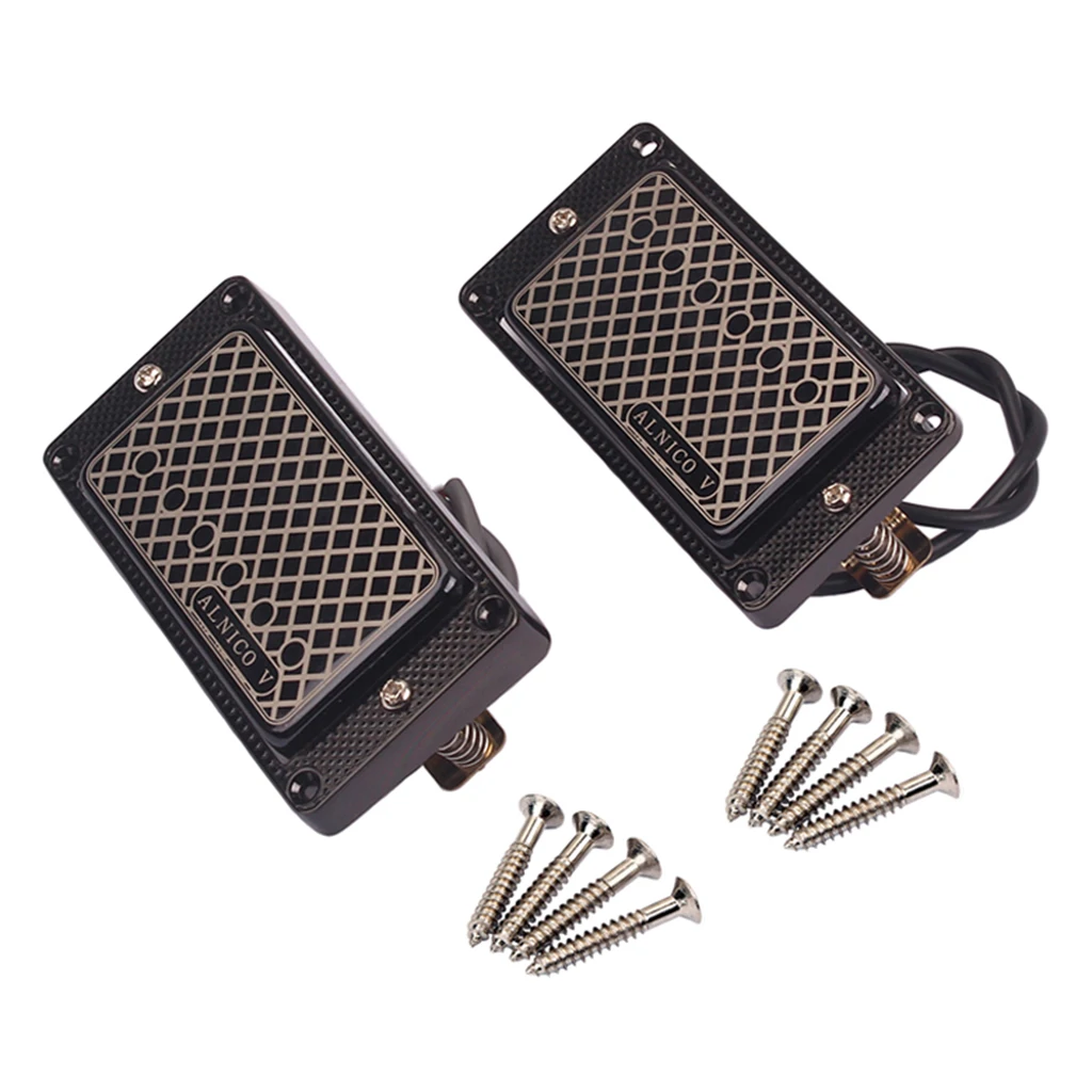 

Electric Guitar Parts Humbucker Pickup Alnico V Bridge Neck with Screws Set for LP Guitar Accessories