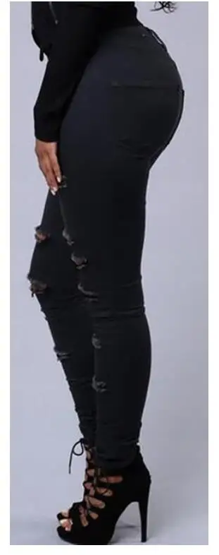 Желаю Лидер продаж кроя Эластичность Slim Fit Брюки с высокой талией узкие джинсы прямого покроя