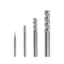 HRC60 3 Flute Alloy Carbide Tungsten Steel Milling Cutter End Mill Metal Cutter CNC Tools 1mm 2.5mm 4mm 6mm 8mm 10mm 12mm 16mm