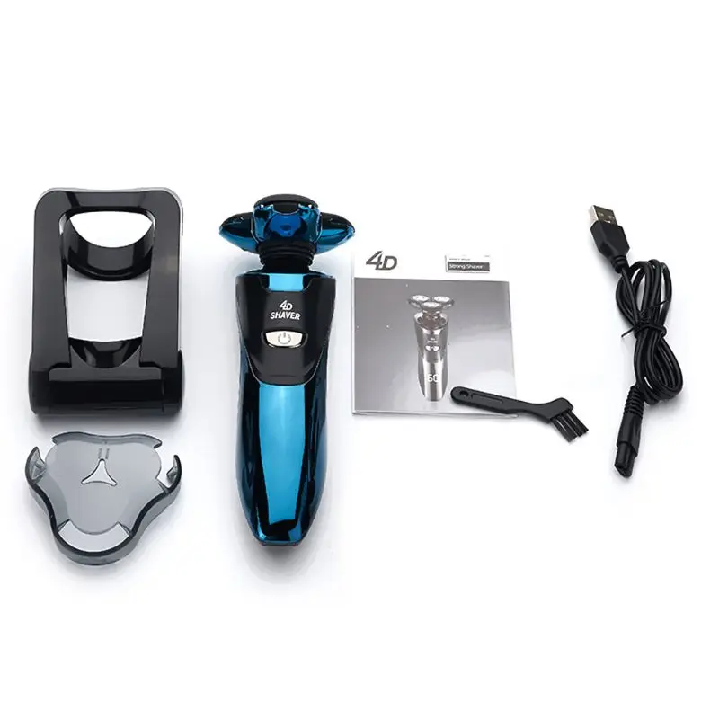 

4D Multi-function Electric Shaver Washable Men Razor Rechargeable Portable Wet and Dry Dual-use Beard Knife