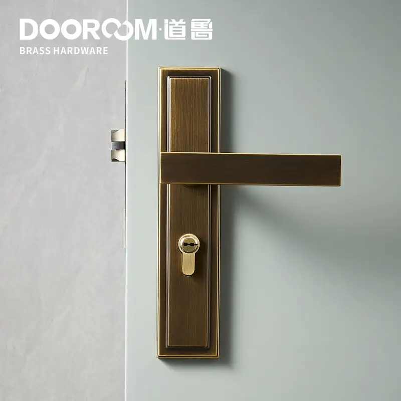 Dooroom латунный дверной рычаг набор немой итальянский американский интерьер для