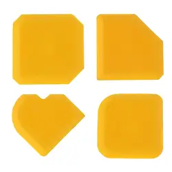 Grattoir à ciment de verre en Silicone, dissolvant de coulis, outils de calfeutrage de finition à domicile, outil de spatule à main de nettoyage à domicile, 4 pièces, nouveauté 2020 