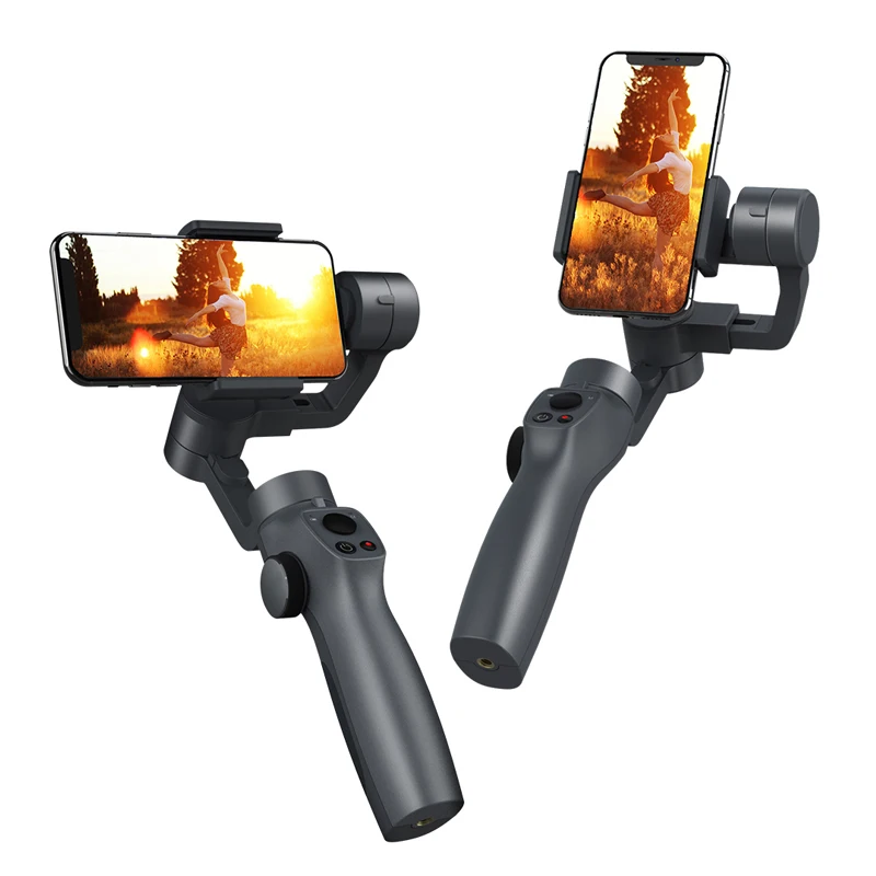  Handheld Gimbal Stabilizer Portable Smooth with PhoneGO FPV Mode AI Tracking for Smartphone & Actio