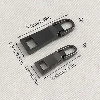 1Pcs 5# 3# Detachable Metal Zipper Pullers for Zipper Sliders Head Zippers Repair Kits Zipper Pull Tab DIY Sewing Accessories 2