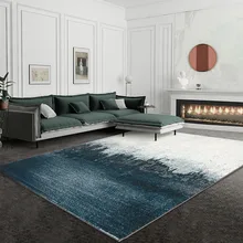 Современный абстрактный темно-зеленый ковер для гостиной, большой размер, скандинавский стиль, украшение дома, тканый прикроватный ковер