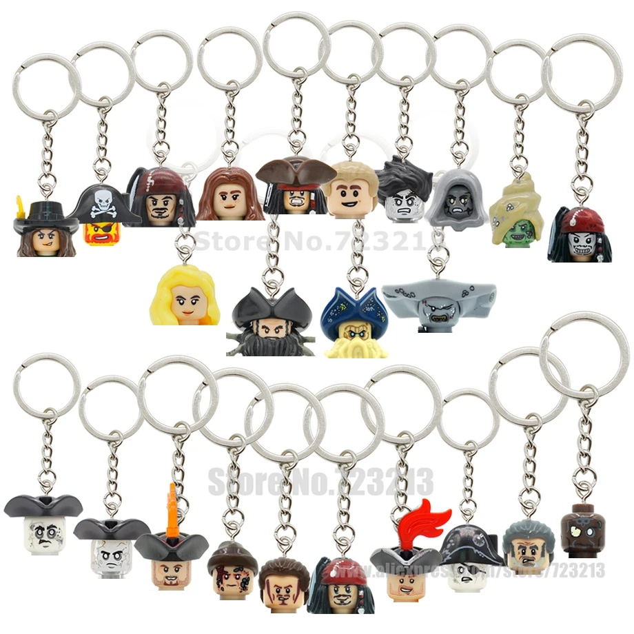 Feleph Пираты Карибского моря головы рисунок капитан Джек брелок в форме воробья