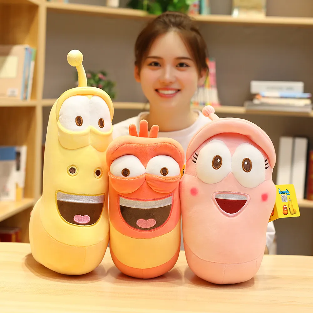 

23/36/46cm Fun Insect Slug Creative Larva Plush Toys Cute Stuffed Worm Dolls for Children Kawaii Birthday Gift Korean Anime Toys