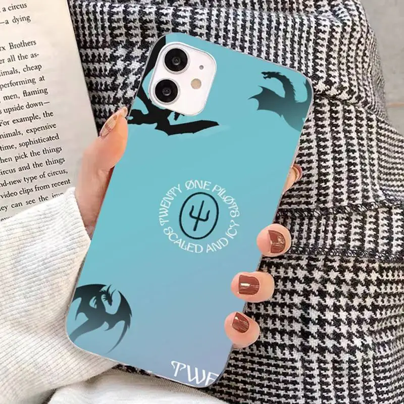 Twenty One 21 Pilots Scaled Icy Phone Case for iPhone 11 12 13 mini pro XS MAX 8 7 6 6S Plus X 5S SE 2020 XR cover case iphone 13 