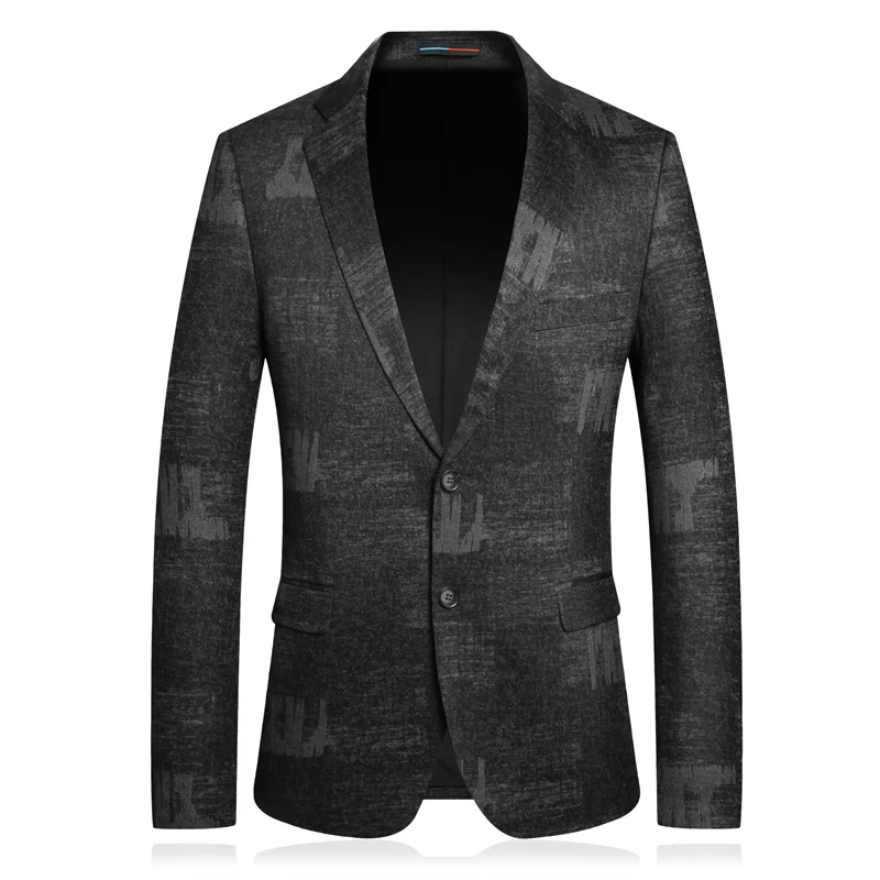 

Jacket M-4XL Spring New Men's Fashion Business Suits Male Casual Suits Print 2020