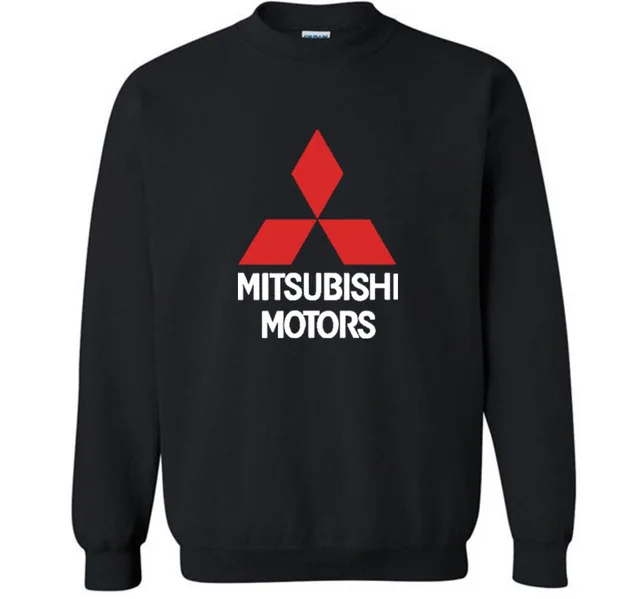 Модные хлопковые мужские толстовки для Mitsubishi с логотипом автомобиля флисовый