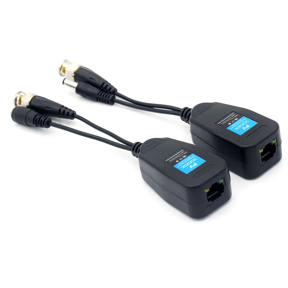 8MP HD BNC видео Мощность Балун аудио RJ45 разъем HD-CVI/TVI/AHD приемопередатчик для видеонаблюдения системы видеонаблюдения