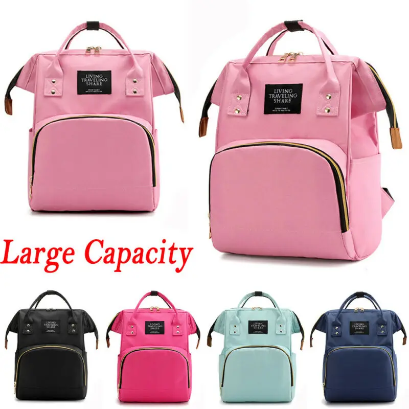 New Capacity Mummy Maternity Bag Diaper Baby Bag Multifunctional Nursing Bag Backpack Baby Care Mom Convenient