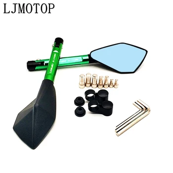 

Motorcycle Mirrors Moto Side Rearview Mirrors CNC Aluminum For Kawasaki Z1000 ZX10R ZX12R ZX6R Z650 Z900 Z800 NINJA 250 Z250
