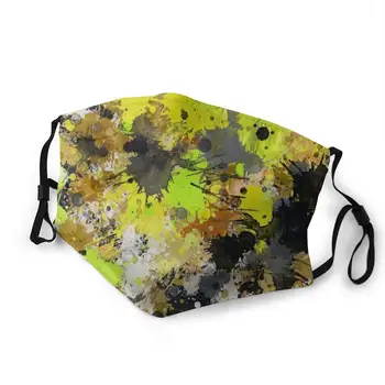 

LAURA FERGUSON Half Face Mask with Filter Unisex Tactical Winter Face Cover for Skiing Paint
