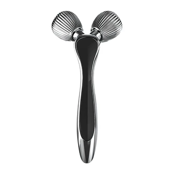 

3D Roller Massager Silver White Electric Micro-Current Weight Loss Massage 360 Degree Facial Massager