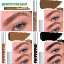 

5 Colors Long Lasting Waterproof Eyebrow Mascara Cream Eye Brow Shadow Makeup Beauty Comstic Tools with Brush Dye Eyebrow Gel