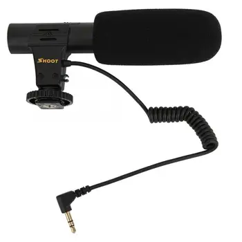 

Shoot XTGP451 MIC-05 Portable Lightweight Strong Compatibility SLR Camera DV Stereo Microphone for Camcorder Interview News
