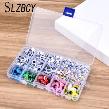 

Mixed Size Colorful Eyes Beads Round Evil Eye Beads Sticker Women Gifts Fashion DIY Bracelet Making Jewelry Accessories with Box