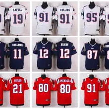 Stitiched, New England, Tom Brady, Rob Gronkowski, Julian Edelman, Chandler Jones, Jamie Collins, Danny Amendola Jersey