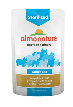 

ALMO NATURE ALMO NATURE CAT FUNCTIONAL STERILISED for adult neutered cats and neutered cats with chicken 70g