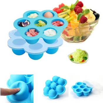 

Baby Food Container Infant Fruit Breast Milk Storage Box Egg Bites Molds Safety Silicone Reusable Freezer Tray Crisper