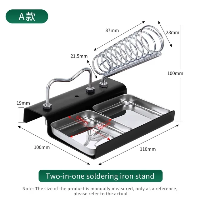 LUXAINZI Electric Soldering Iron Stand Metal Support Station High Temperature Resistance Soldering Iron Frame with Solder Sponge beehive tool bags Tool Storage Items