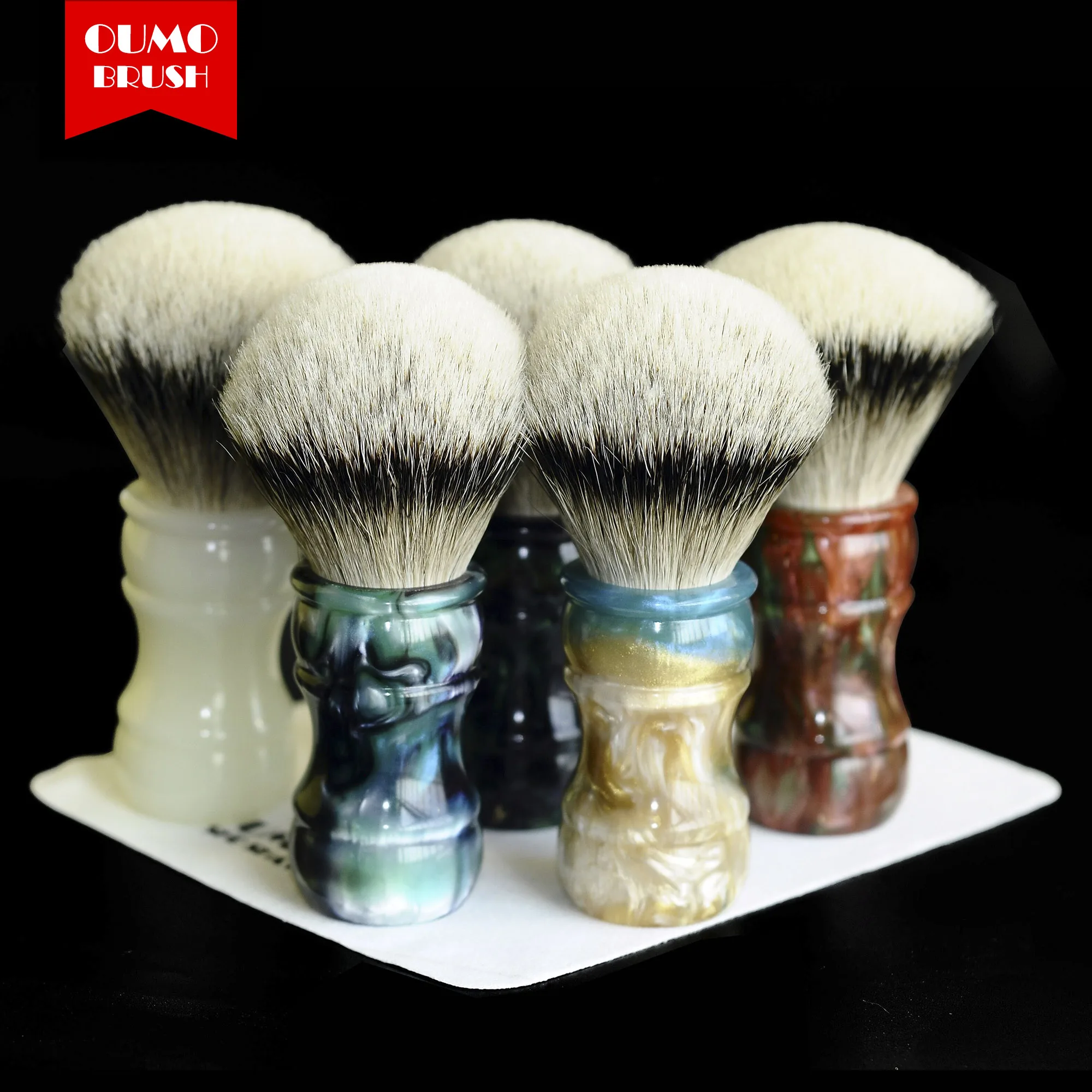 Щетка для бритья OUMO щетка terracota Warriors с SHD HMW silvertip badger knots gel city 26 мм 28 мм|Помазок| |