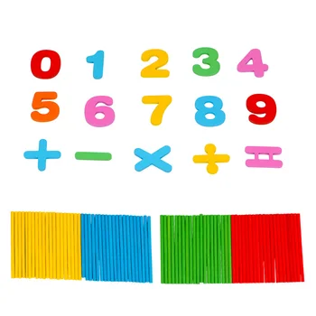

HOT sale Montessori Colorful Geometric Digital Puzzle Kids Early Learning Education Math Toys For Children Boy Girls Gift