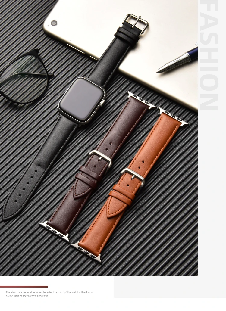 Браслет из натуральной кожи ремешок для Apple Watch 42 мм 38 мм 44 мм 40 мм сменный ремешок для iWatch 4 3 2 1 браслет