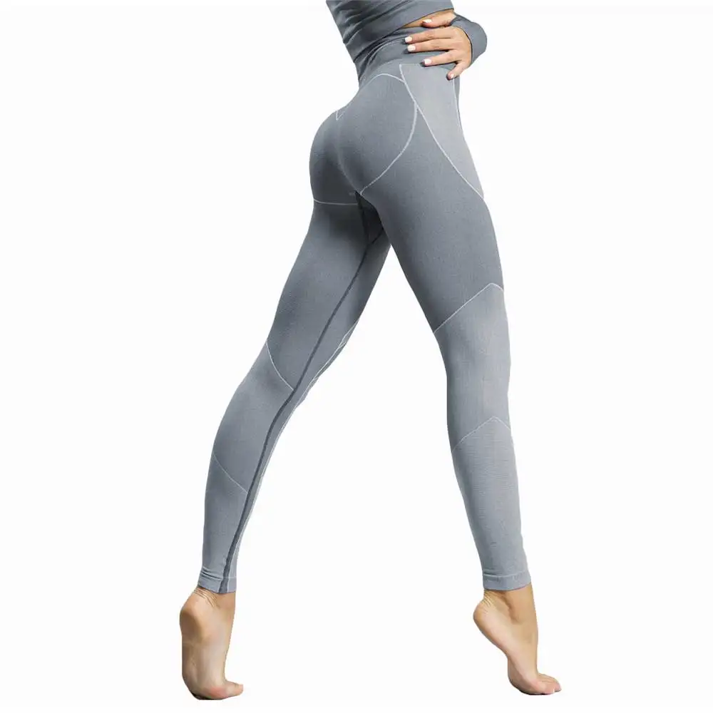 Women High Waist Running Tights Yoga Pants Trousers Workout Fitness Sports Gym Hiking Exercise Clothing Leggings For Female NS75