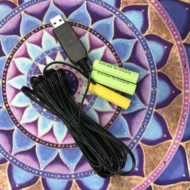 Aaa Bateria Eliminador Usb Cabo de Alimentação Substituir a Peças Aaa Bateria para Brinquedo Elétrico Lanterna Relógio Led Lr03 - Image 2