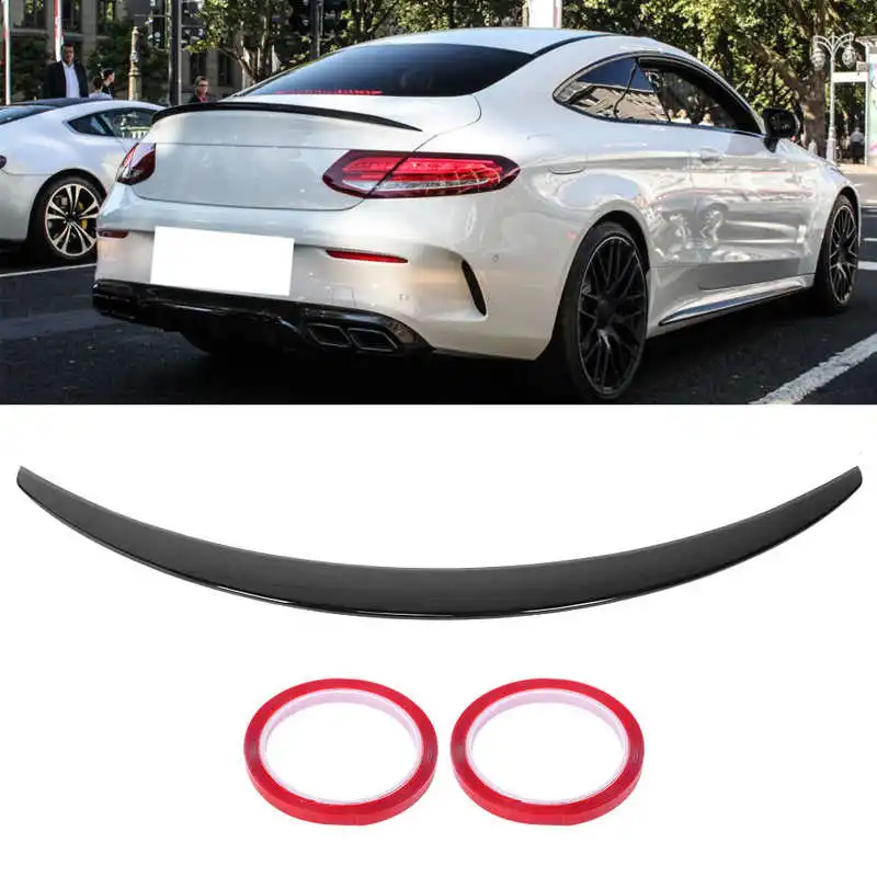 Trunk Lid Spoiler Glossy Black for AMG Style Fit Mercedes-Benz C-Class C205 Coupe A205 2015 2016 2017 2018-2020 ABS | Автомобили и