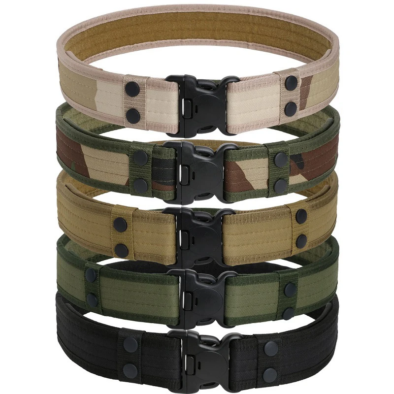 1pc Quick Release Western Outdoor Oxford Cloth Tactical Sports Waistband Buckle Belt For Climbing Outdoor